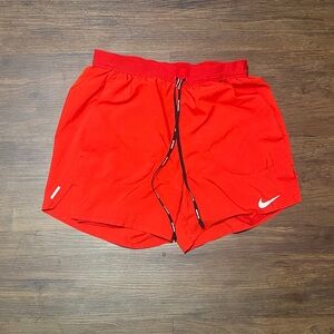 Nike Men's Vibrant Red Athletic Shorts